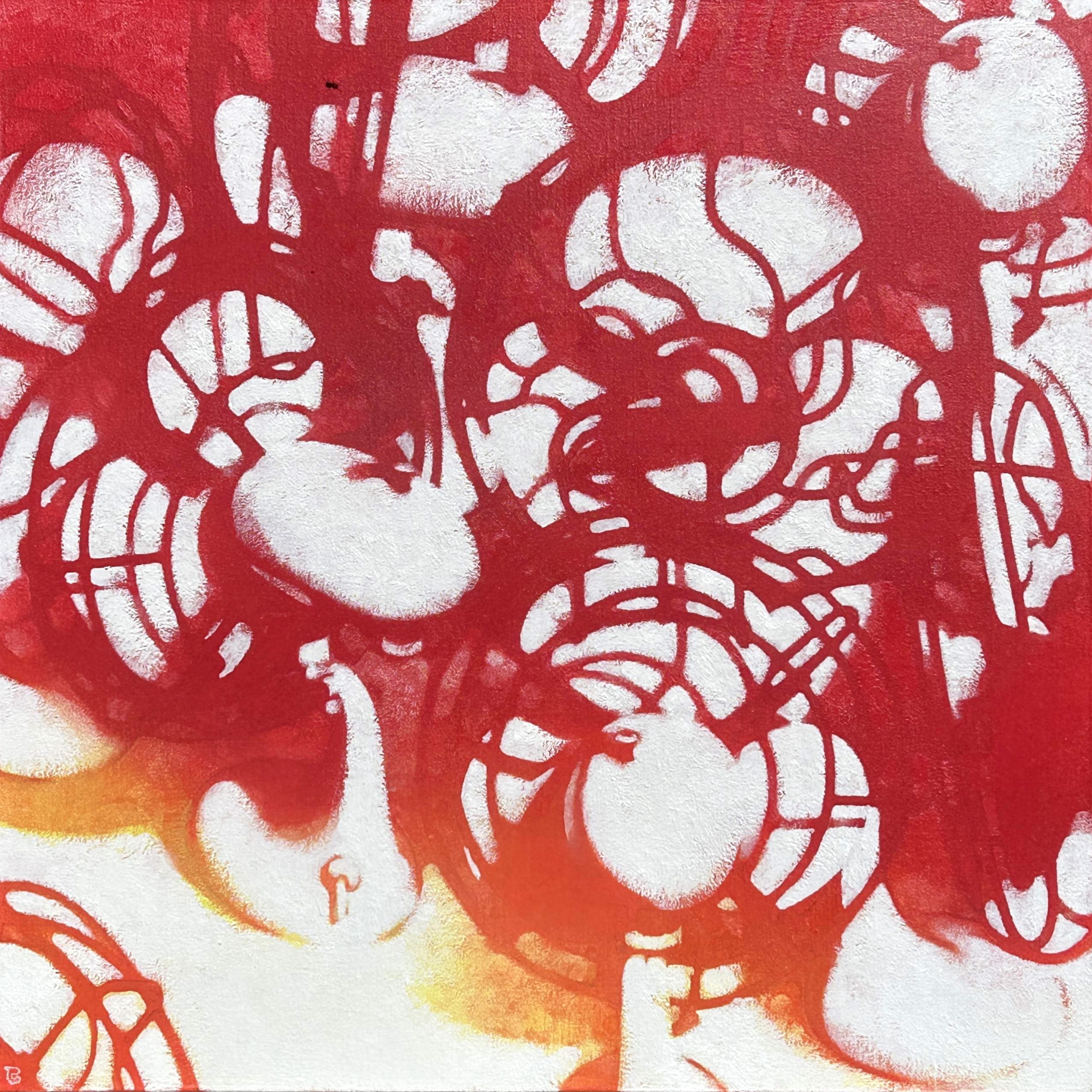 油彩画 中西良招 『買物する人々』F3 サイズ 中西良 展 | KAWATA GALLERY